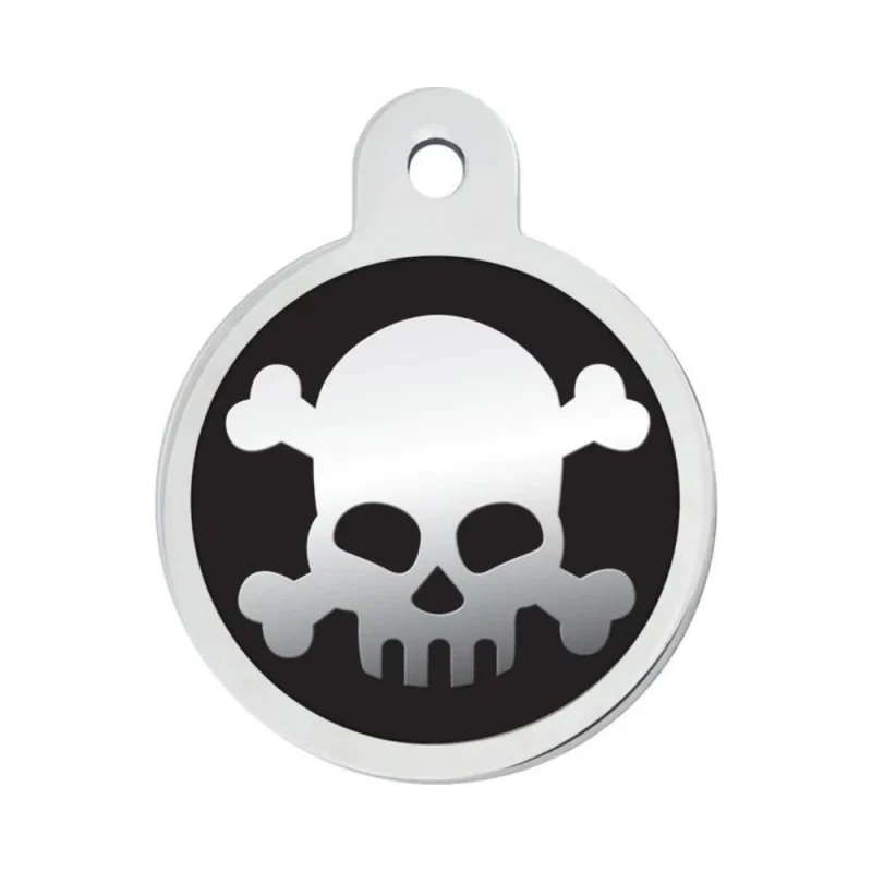 Black Epoxy Skull - Large Circle
